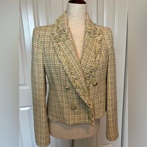 NWT Zara Cropped Tweed Jacket S